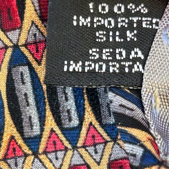 GIVENCHY MONSIEUR Mens Neck Tie 100% Silk Geometric Luxury Preppy Designer - Picture 8 of 16